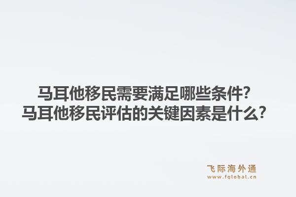 马耳他移民需要满足哪些条件?马耳他移民评估的关键因素是什么?1.jpg