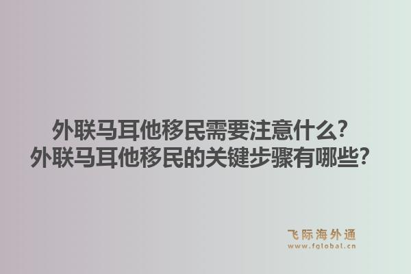 外联马耳他移民需要注意什么？外联马耳他移民的关键步骤有哪些？1.jpg