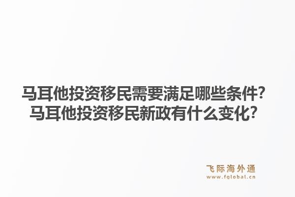 马耳他投资移民需要满足哪些条件?马耳他投资移民新政有什么变化?1.jpg