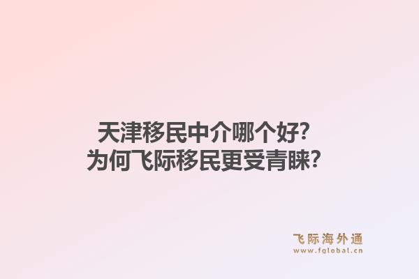 天津移民中介哪个好？为何飞际移民更受青睐？