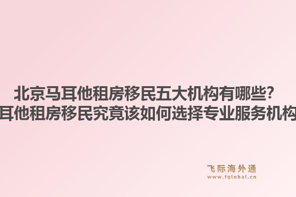 北京马耳他租房移民五大机构有哪些？马耳他租房移民究竟该如何选择专业服务机构？