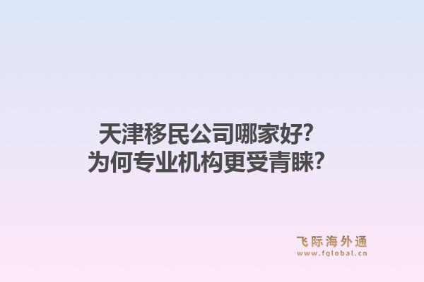 天津移民公司哪家好？为何专业机构更受青睐？