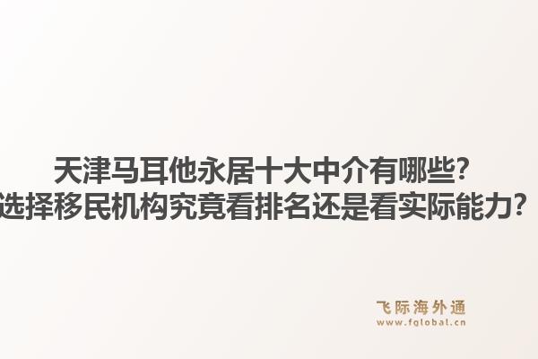 天津马耳他永居十大中介有哪些？选择移民机构究竟看排名还是看实际能力？