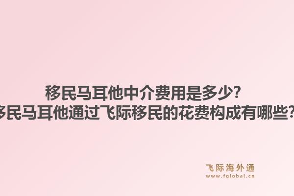 移民马耳他中介费用是多少？移民马耳他通过飞际移民的花费构成有哪些？