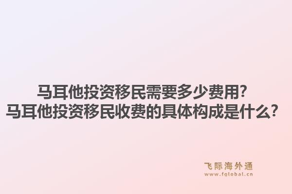 马耳他投资移民需要多少费用？马耳他投资移民收费的具体构成是什么？