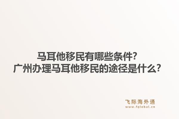 马耳他移民有哪些条件？广州办理马耳他移民的途径是什么？