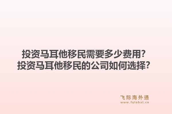 投资马耳他移民需要多少费用？投资马耳他移民的公司如何选择？1.jpg
