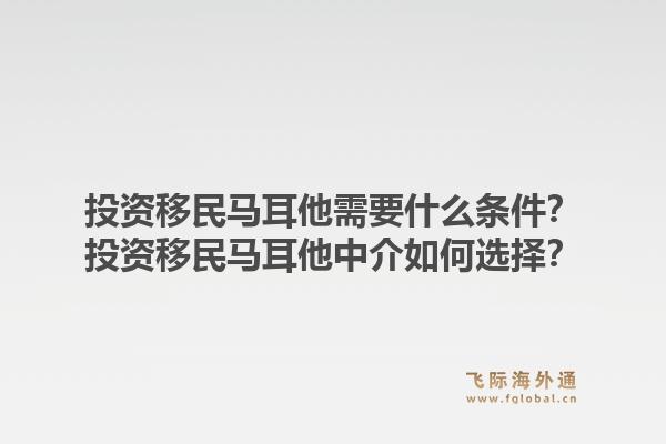 投资移民马耳他需要什么条件？投资移民马耳他中介如何选择？1.jpg