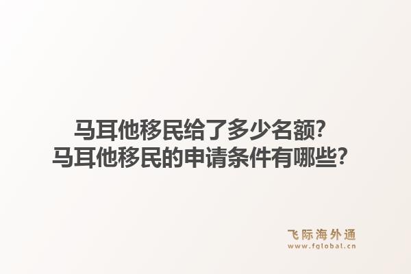 马耳他移民给了多少名额？马耳他移民的申请条件有哪些？1.jpg