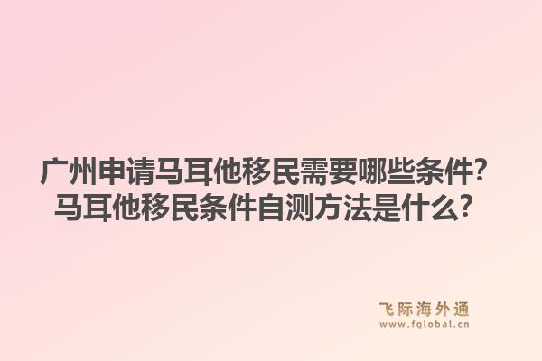 广州申请马耳他移民需要哪些条件？马耳他移民条件自测方法是什么？1.jpg