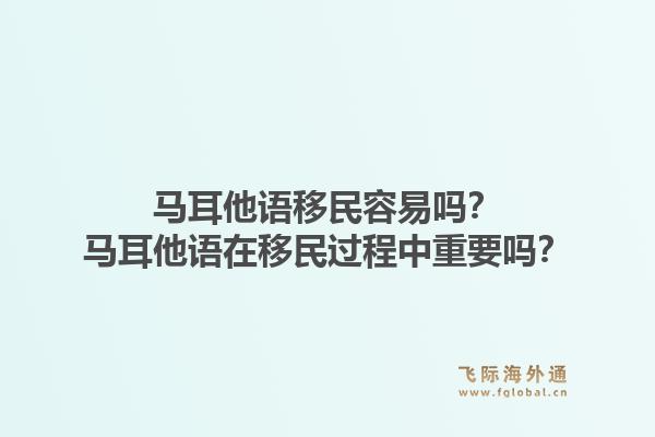 马耳他语移民容易吗？马耳他语在移民过程中重要吗？1.jpg