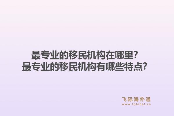 最专业的移民机构在哪里？最专业的移民机构有哪些特点？1.jpg