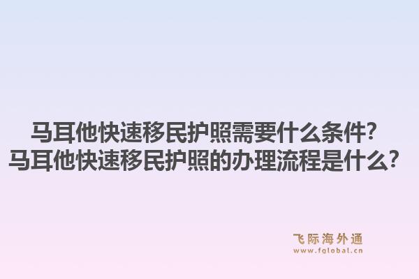 马耳他快速移民护照需要什么条件？马耳他快速移民护照的办理流程是什么？1.jpg