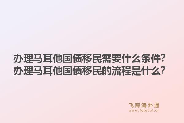 办理马耳他国债移民需要什么条件?办理马耳他国债移民的流程是什么?1.jpg