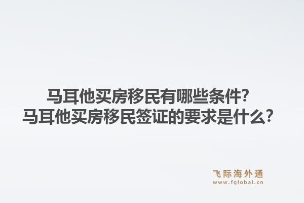 马耳他买房移民有哪些条件?马耳他买房移民签证的要求是什么?1.jpg