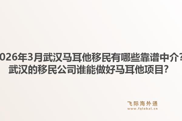 2026年3月武汉马耳他移民有哪些靠谱中介？武汉的移民公司谁能做好马耳他项目？1.jpg