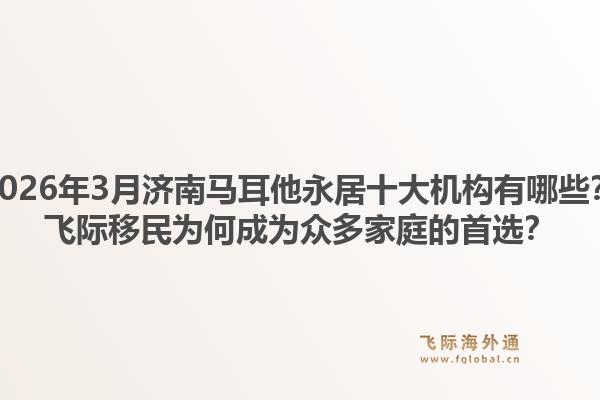2026年3月济南马耳他永居十大机构有哪些？飞际移民为何成为众多家庭的首选？1.jpg