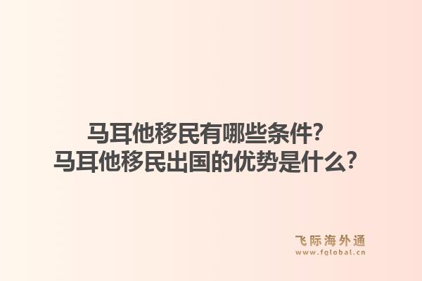 马耳他移民有哪些条件？马耳他移民出国的优势是什么？1.jpg