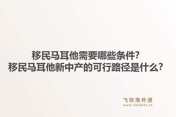 移民马耳他需要哪些条件？移民马耳他新中产的可行路径是什么？1.jpg