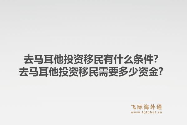 去马耳他投资移民有什么条件？去马耳他投资移民需要多少资金？1.jpg