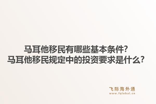 马耳他移民有哪些基本条件？马耳他移民规定中的投资要求是什么？1.jpg