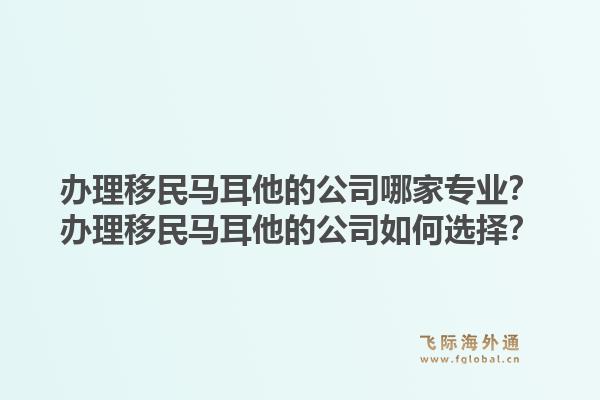 办理移民马耳他的公司哪家专业？办理移民马耳他的公司如何选择？1.jpg