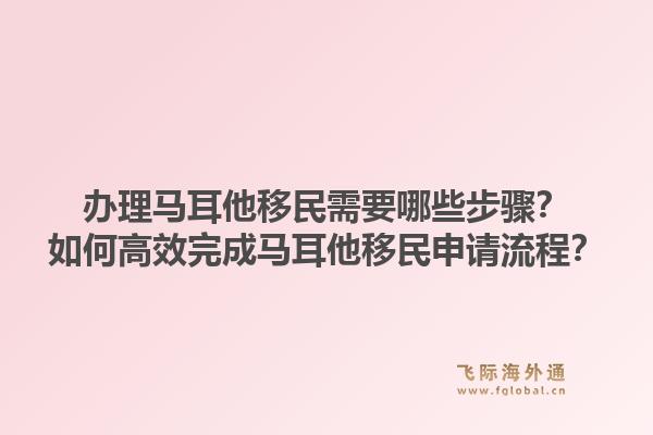 办理马耳他移民需要哪些步骤？如何高效完成马耳他移民申请流程？1.jpg