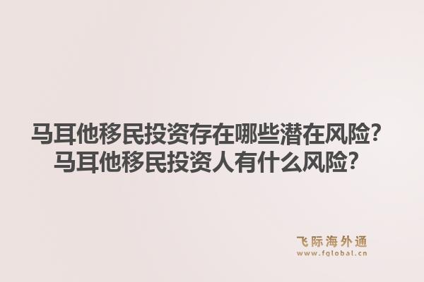 马耳他移民投资存在哪些潜在风险?马耳他移民投资人有什么风险?1.jpg