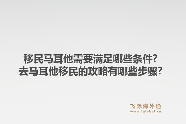 移民马耳他需要满足哪些条件？去马耳他移民的攻略有哪些步骤？1.jpg