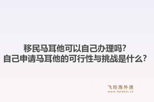 移民马耳他可以自己办理吗？自己申请马耳他的可行性与挑战是什么？1.jpg