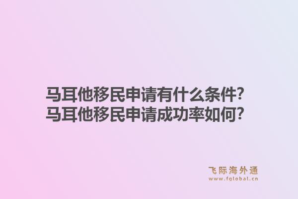 马耳他移民申请有什么条件？马耳他移民申请成功率如何？