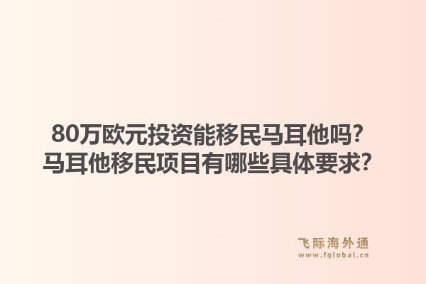 80万欧元投资能移民马耳他吗?马耳他移民项目有哪些具体要求?1.jpg