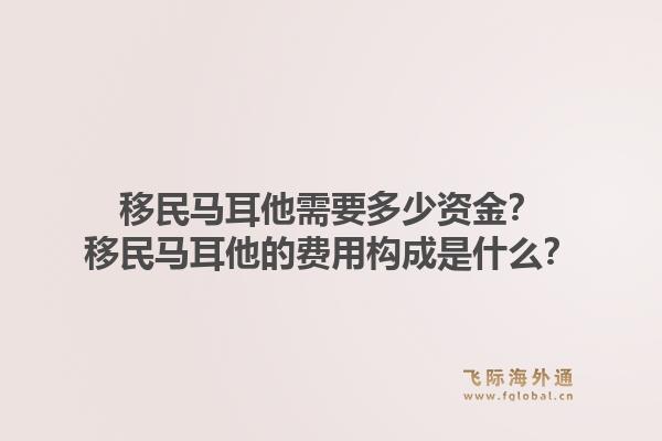 移民马耳他需要多少资金?移民马耳他的费用构成是什么?1.jpg