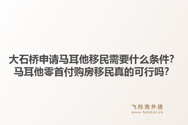 大石桥申请马耳他移民需要什么条件？马耳他零首付购房移民真的可行吗？1.jpg