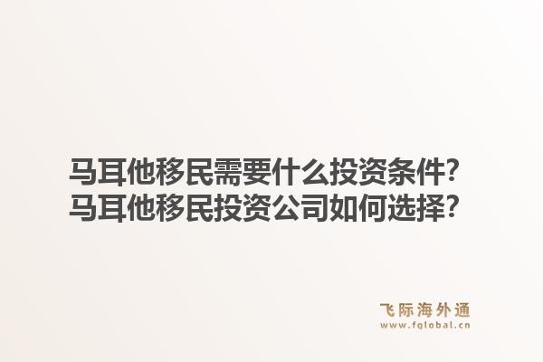 马耳他移民需要什么投资条件？马耳他移民投资公司如何选择？1.jpg