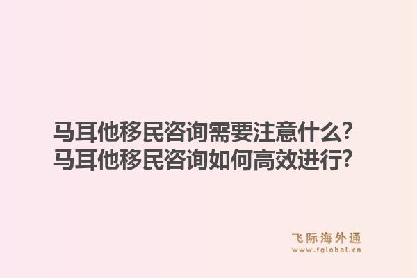 马耳他移民咨询需要注意什么？马耳他移民咨询如何高效进行？1.jpg