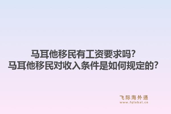 马耳他移民有工资要求吗？马耳他移民对收入条件是如何规定的？1.jpg