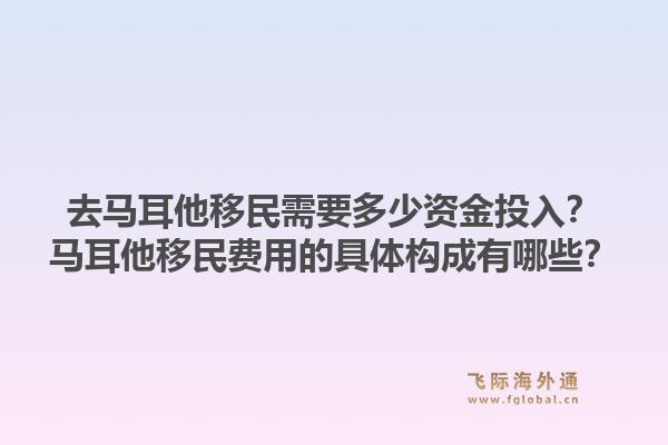 去马耳他移民需要多少资金投入？马耳他移民费用的具体构成有哪些？1.jpg