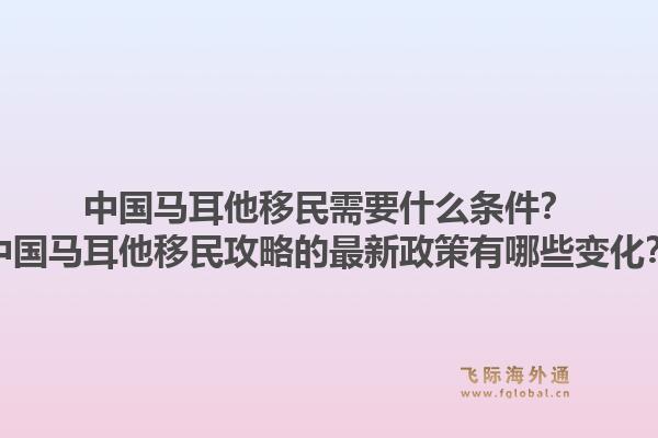 中国马耳他移民需要什么条件？中国马耳他移民攻略的最新政策有哪些变化？1.jpg